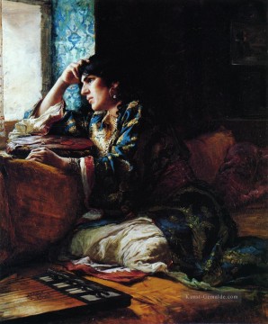  red - Aicha eine Frau von Marokko Frederick Arthur Bridgman Araber